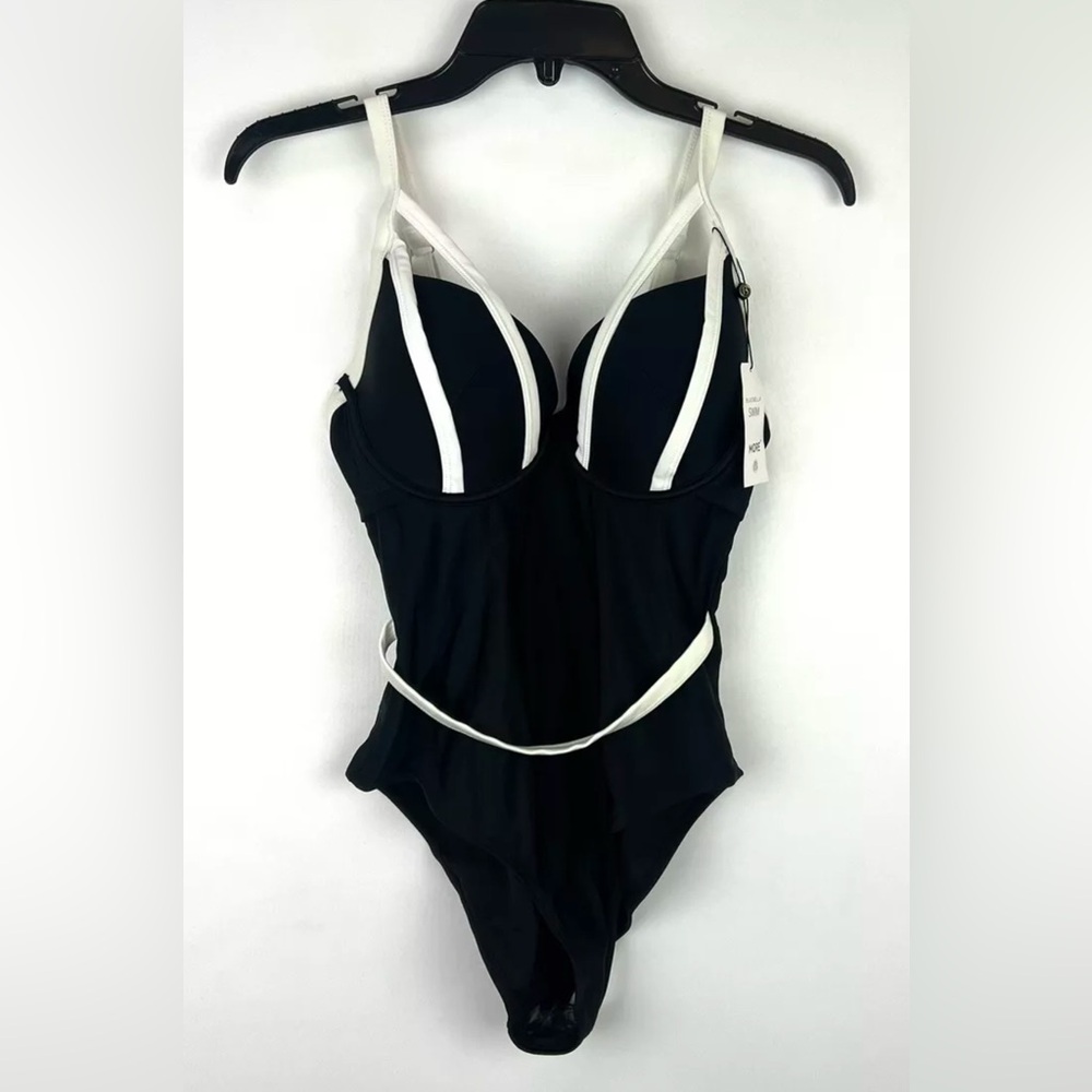 Bluebella Women’s Black/White One Piece Underwire Swimsuit Size 32DDD